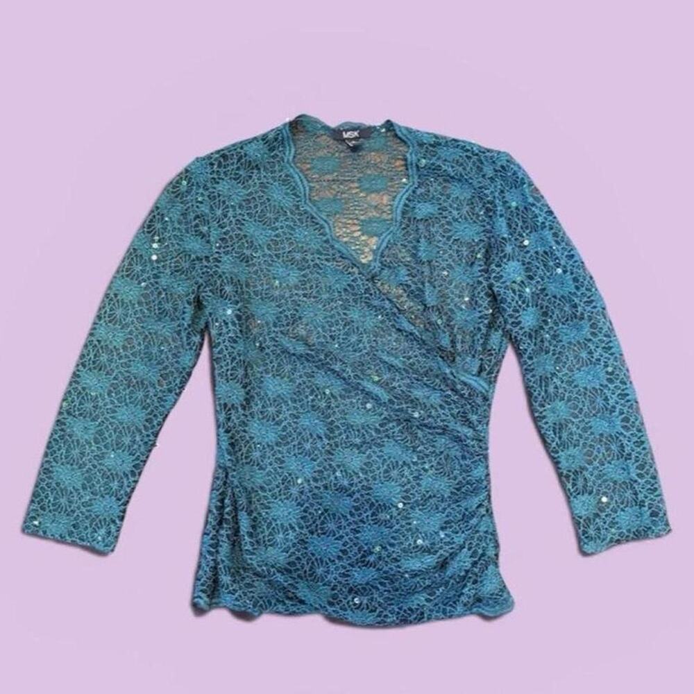 Deep green sequin long sleeve